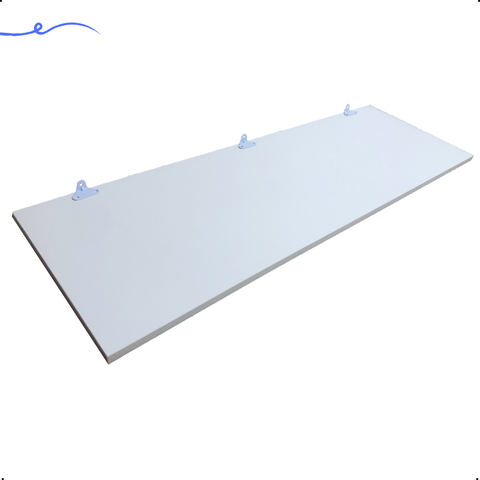 1 Prateleira Branca 90X25 Com Suporte Flutuante Mdf Organizadora Decoração Cozinha Quarto Banheiro