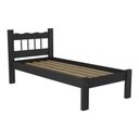 Ver imagem 2 de Cama Solteiro Madeira Maciça para Colchão 78/88 x 188cm Madri Multimóveis VCR4141 Preto