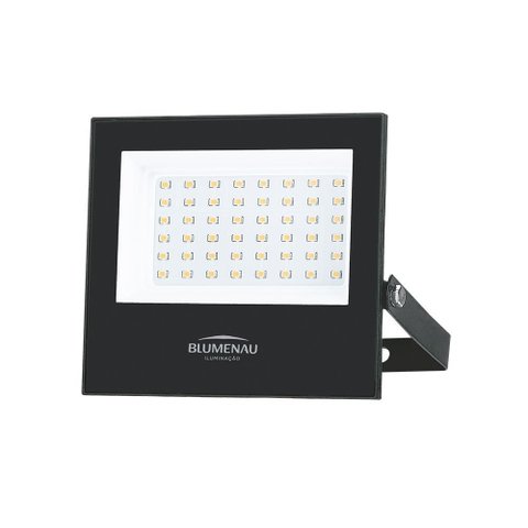 Refletor Blumenau 78503000 Led Pro 50w Ip66 Alumínio Quadrado 3000k