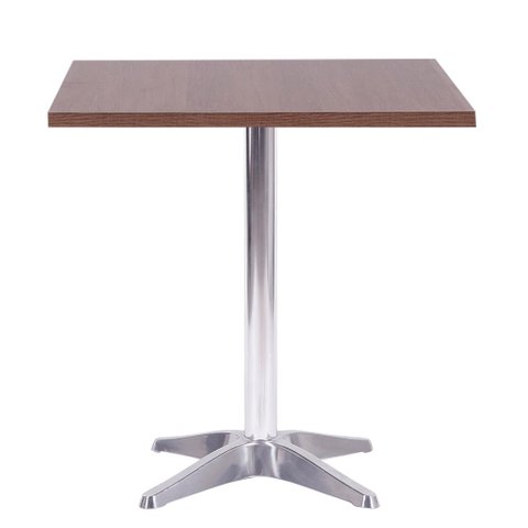 Mesa de Jantar Quadrada 70 cm Tampo Evora em MDP Base Delta