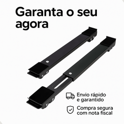 Base Suporte com Rodinhas Ajustável Geladeira Fogão - 10