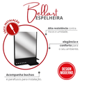Ver imagem 2 de Espelheira Bellart para Banheiro Tam. 34,9 X 25,9cm Cor Preto Durín