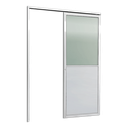 Ver imagem 6 de Porta de Correr Alumínio Branco Parede 1 Folha Lambril C/visor Maxx