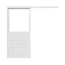 Ver imagem 3 de Porta de Correr Alumínio Branco Parede 1 Folha Lambril C/visor Maxx