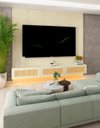 Ver imagem 1 de Conjunto Painel Home Modulo Suspenso TV 85 Polegadas Palina Cor:Off-White
