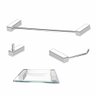 Kit Acessórios para Banheiro Aço Inox 4 Peças 301vip Grego - 3