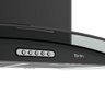 Coifa Terim Ilha Teto Vidro Curvo Black 90 Cm - 5