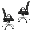 Ver imagem 7 de Kit 2 Cadeiras Escritório Ergonômicas E-1042 com Sistema Relax Preto