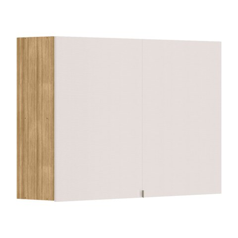 Armário de Cozinha Aéreo 120cm 2 Portas Minsk K02 Freijó/soft - Mpozenato
