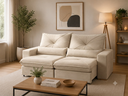 Ver imagem 1 de Sofa Veneza 2.50 Nobly Veludo Bege