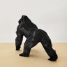 Gorila 15cm Altura - Estatueta, Enfeite, Decoração, Mascote - Toque 3D:Preto - 7