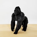 Ver imagem 5 de Gorila 15cm Altura - Estatueta, Enfeite, Decoração, Mascote - Toque 3D:Preto
