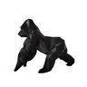 Gorila 15cm Altura - Estatueta, Enfeite, Decoração, Mascote - Toque 3D:Preto - 2
