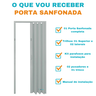 Porta Sanfonada Pvc 1,21m Cinza - 4