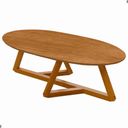 Ver imagem 3 de Mesa de Centro Oval para Sala Manila Nature