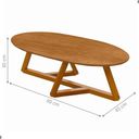 Ver imagem 2 de Mesa de Centro Oval para Sala Manila Nature