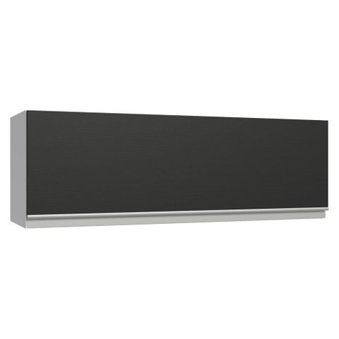 Armário Aéreo 100 Cm 1 Porta Basculante Branco/preto Glamy Madesa
