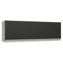 Ver imagem 1 de Armário Aéreo 100 Cm 1 Porta Basculante Branco/preto Glamy Madesa
