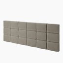 Ver imagem 2 de Cabeceira Estofada para Cama Casal 140 cm Dobrável Bia Bege - Casa JD Móveis