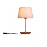 Luminária de Mesa Abajur de Mesa 35cm Cúpula Algodão Cru Slim Madelustre - 1
