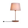 Abajur de Mesa 45cm Cúpula Algodão Cru Slim Madelustre - 1