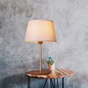 Ver imagem 2 de Abajur de Mesa 45cm Cúpula Algodão Cru Slim Madelustre