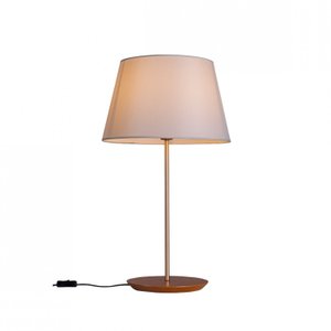 Luminária de Mesa Abajur de Mesa 52cm Cúpula Algodão Slim Madelustre