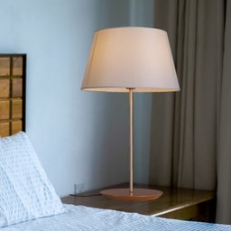 Abajur de Mesa 68cm Cúpula Algodão Cru Slim Madelustre - 2