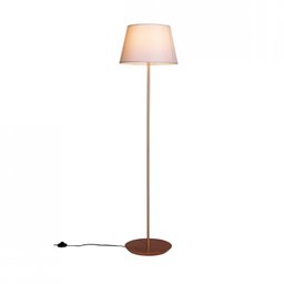 Abajur de Chão 163cm Cúpula Algodão Cru Slim Madelustre - 1