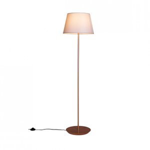 Abajur de Chão 163cm Cúpula Algodão Cru Slim Madelustre