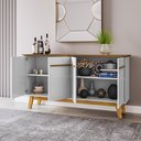 Ver imagem 2 de Aparador Buffet 4 Portas e Prateleira Removível Opala