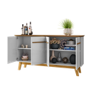 Ver imagem 3 de Aparador Buffet 4 Portas e Prateleira Removível Opala