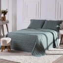 Ver imagem 2 de Cobre Leito Bordado 400 Fios Heitor Casal King 100% Poliéster - Verde Militar