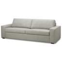 Ver imagem 5 de Sofá 3 Lugares para Sala de Estar Living 205cm Aurora L06 Couro Cinza Claro - Lyam Decor