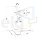 Ver imagem 3 de Suporte para Monitor de Mesa 15 a 32 com Ajuste de Altura T80n