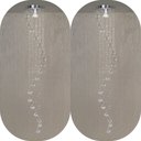 Ver imagem 2 de Kit 02 Lustre Em Cristais Para Quarto Lavabo Com Até 1,50m:1,30m/bivolt
