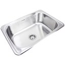 Ver imagem 2 de Cuba Simples Inox Pia Cozinha Escovado 105T + Disp 500ml