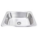 Ver imagem 1 de Cuba Simples Inox Pia Cozinha Escovado 105T + Disp 500ml