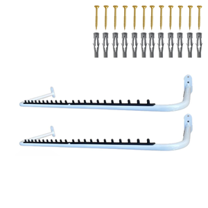 Kit com Duas Araras Cabideiros Rt Organizador de Cabides Aço Reforçado Loja Closet Quarto