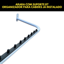 Ver imagem 7 de Kit com Duas Araras Cabideiros Rt Organizador de Cabides Aço Reforçado Loja Closet Quarto