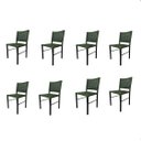 Ver imagem 1 de Kit 8 Cadeiras Camila Corda Náutica e Alumínio Verde