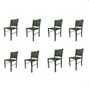 Ver imagem 1 de Kit 8 Cadeiras Camila Corda Náutica e Alumínio Verde