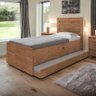 Cama Baú Larissa Solteiro Naturale com Auxiliar e 02 Colchões Framar - 1