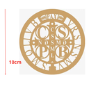 Ver imagem 2 de Mandala São Bento - Mdf - Cru - Riqueza Prosperidade - 10cm