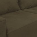 Ver imagem 4 de Sofá 1,80 Moderno 2 Lugares Confortável Onix Claro Marrom Claro