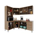 Ver imagem 2 de Cozinha Modulada Completa Fidelitá Paris 5 Peças 340cm 12 Portas 3 Gavetas com Tampo