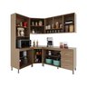 Cozinha Modulada Completa Fidelitá Paris 5 Peças 340cm 12 Portas 3 Gavetas com Tampo - 2