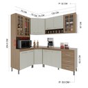 Ver imagem 4 de Cozinha Modulada Completa Fidelitá Paris 5 Peças 340cm 12 Portas 3 Gavetas com Tampo