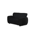 Ver imagem 1 de Capa Sofa de 2 Lugares Tecido Malha Gel Poliéster Gold Preto