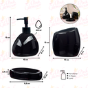 Ver imagem 3 de Kit Lavabo Banheiro 3 Peças Sabonete Líquido Escova / 094 Pgb Kit para Banheiro e Lavabo 094